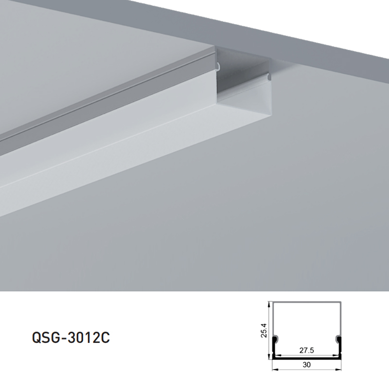 LED Diffuser Channel With Square PC Cover For 20mm 2835 Double Row LED Tape Lights LED Diffuser Channel With Square PC Cover For 20mm 2835 Double Row LED Tape Lights